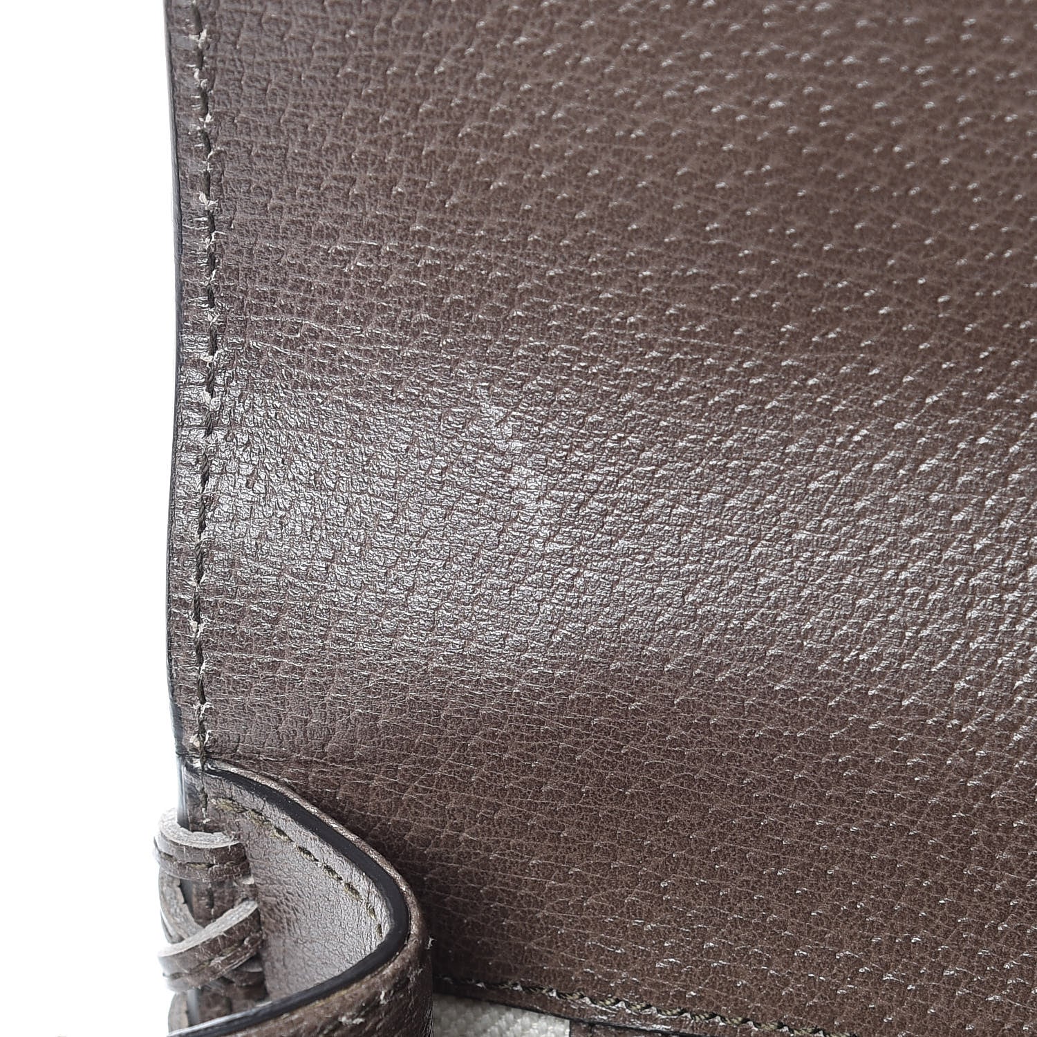 Gucci Grained Calfskin Web Animalier Shoulder Bag Brown 8 of 9