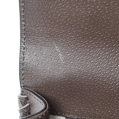 Gucci Grained Calfskin Web Animalier Shoulder Bag Brown 8 of 9