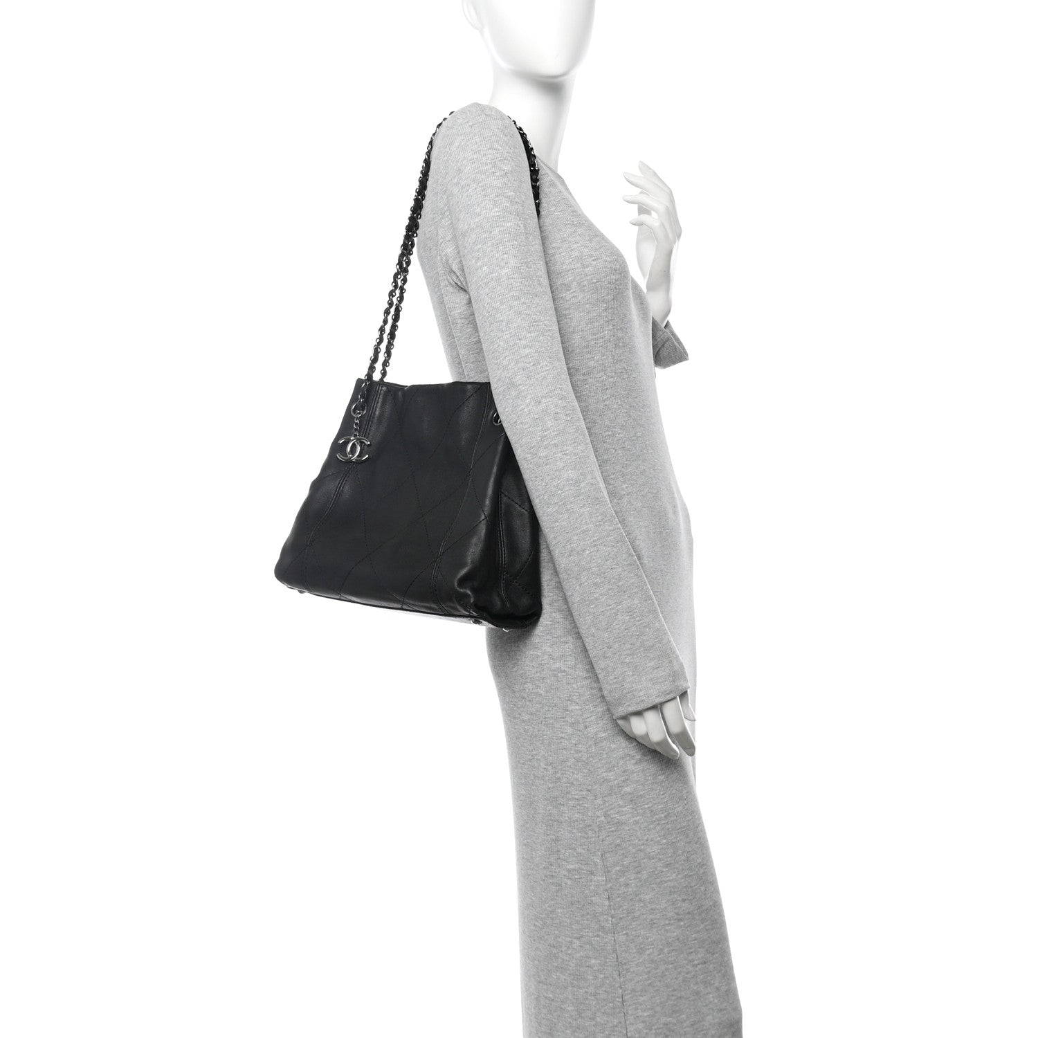 Chanel Lambskin Quilted Small Soft Touch Shoulder Bag Black 2 of 13