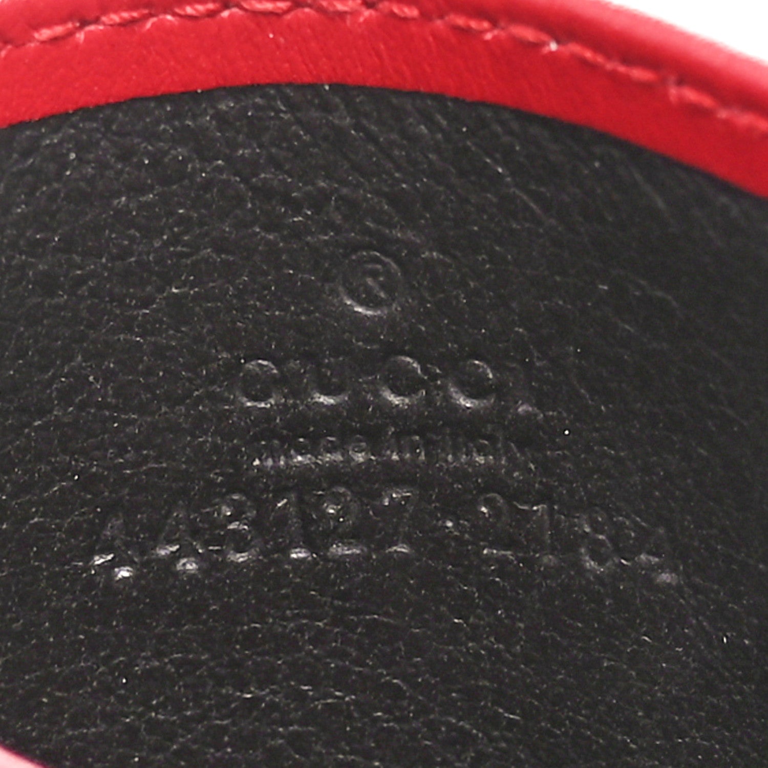 Gucci Calfskin Matelasse GG Marmont Card Holder Hibiscus Red 6 of 8