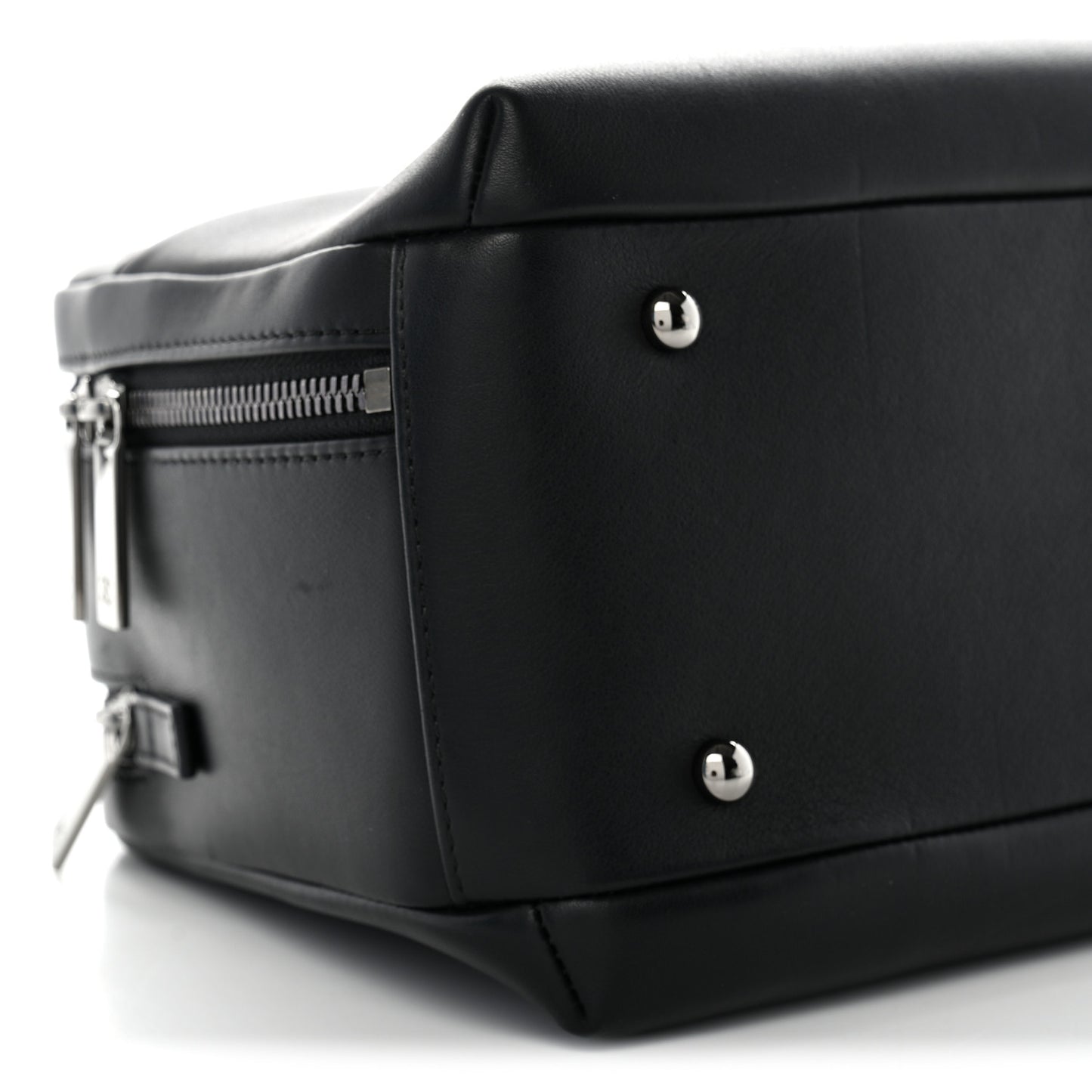 Calfskin Small Trendy CC Bowling Bag Black