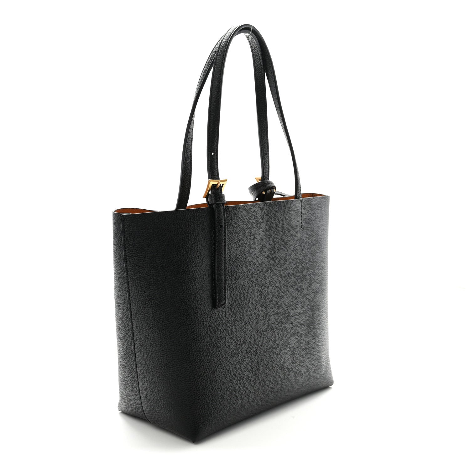 MCM Grained Calfskin Mini Himmel Shopper Tote Black 3 of 9