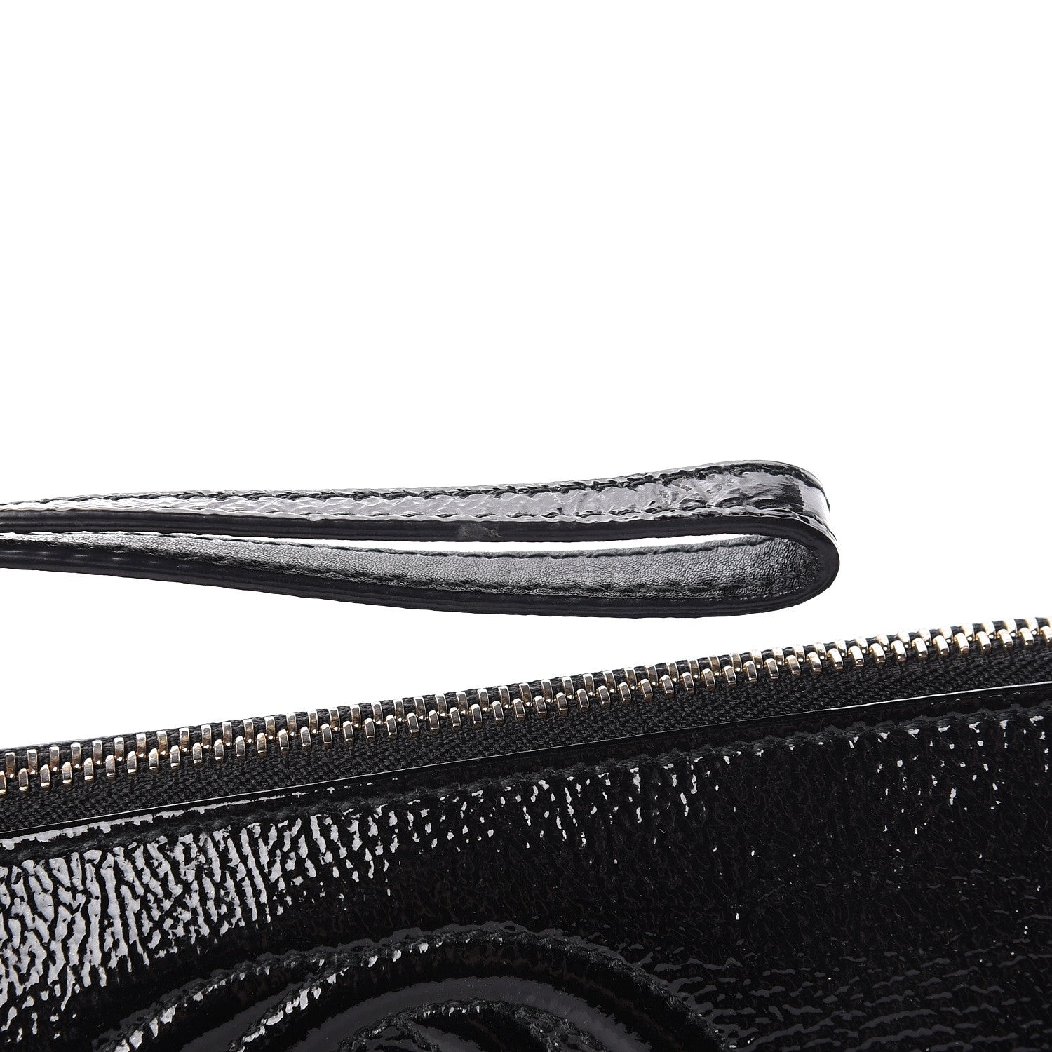 Gucci Soft Patent Soho Wristlet Black 8 of 9