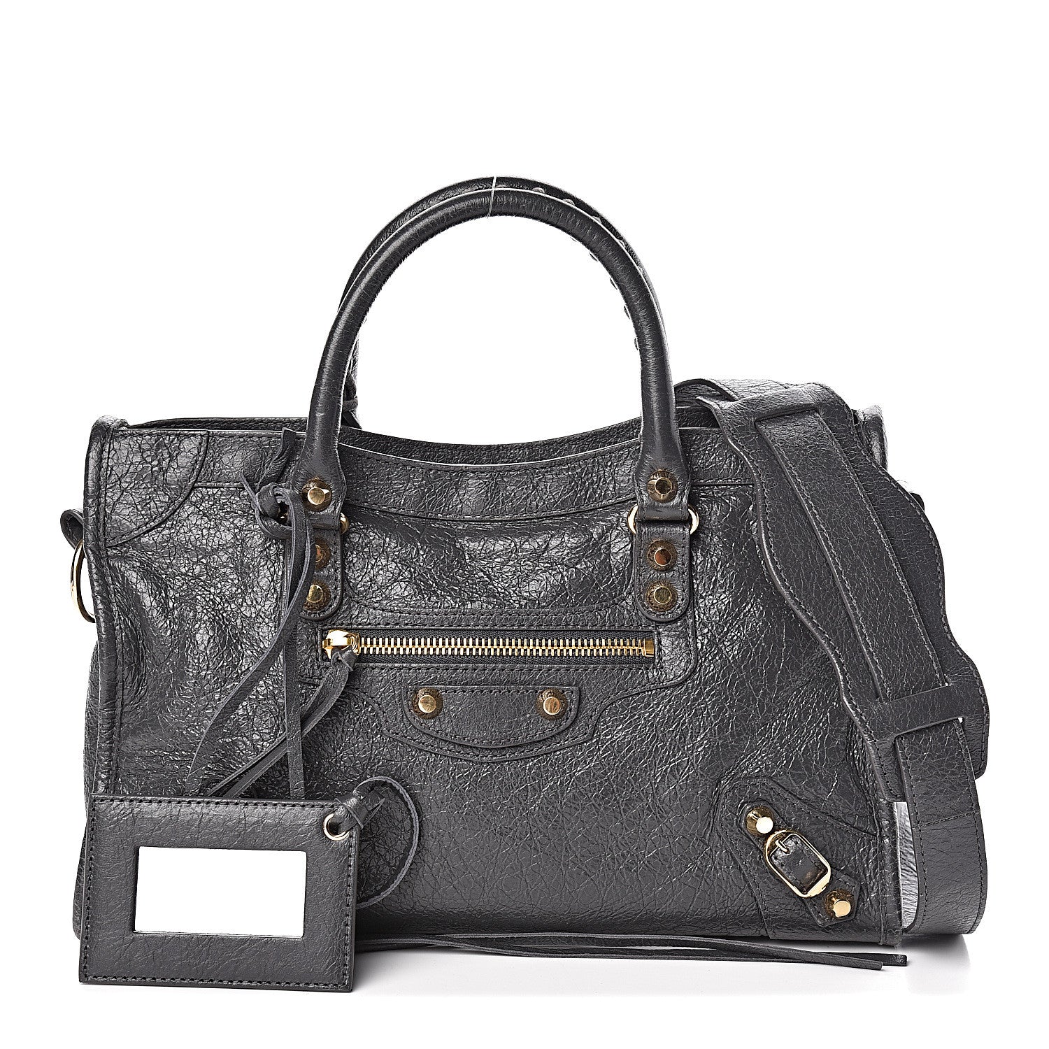 Balenciaga Agneau Classic Gold Hardware S City Gris Fossile 1 of 11