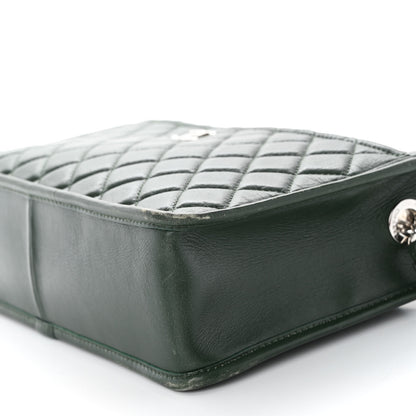Chanel Aged Calfskin Quilted Large Working Vibe Camera Case Khaki 10 of 10