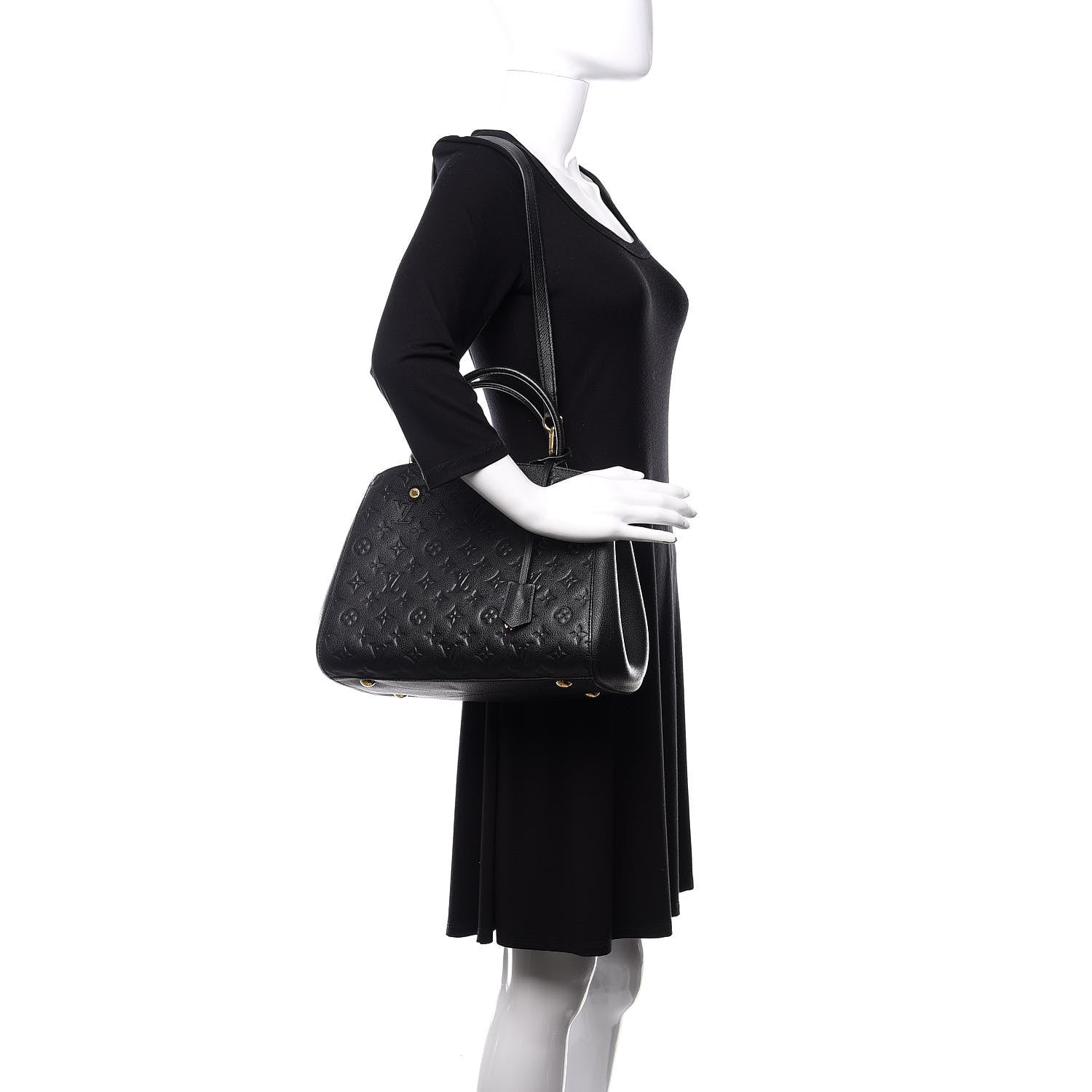 Louis Vuitton Empreinte Montaigne MM Black 2 of 10