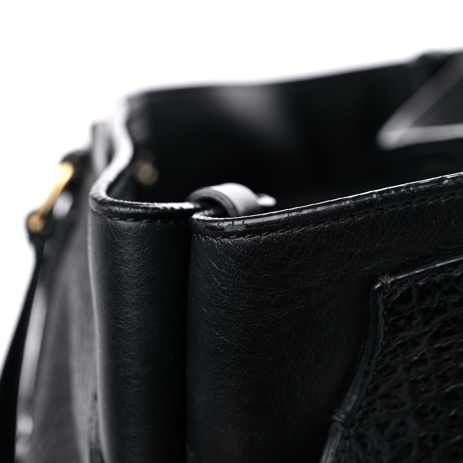 Burberry Signature Grain Calfskin Medium Tote Black 13 of 19