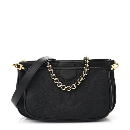 Louis Vuitton Empreinte Monogram Giant Multi Pochette Accessories Black 1 of 12