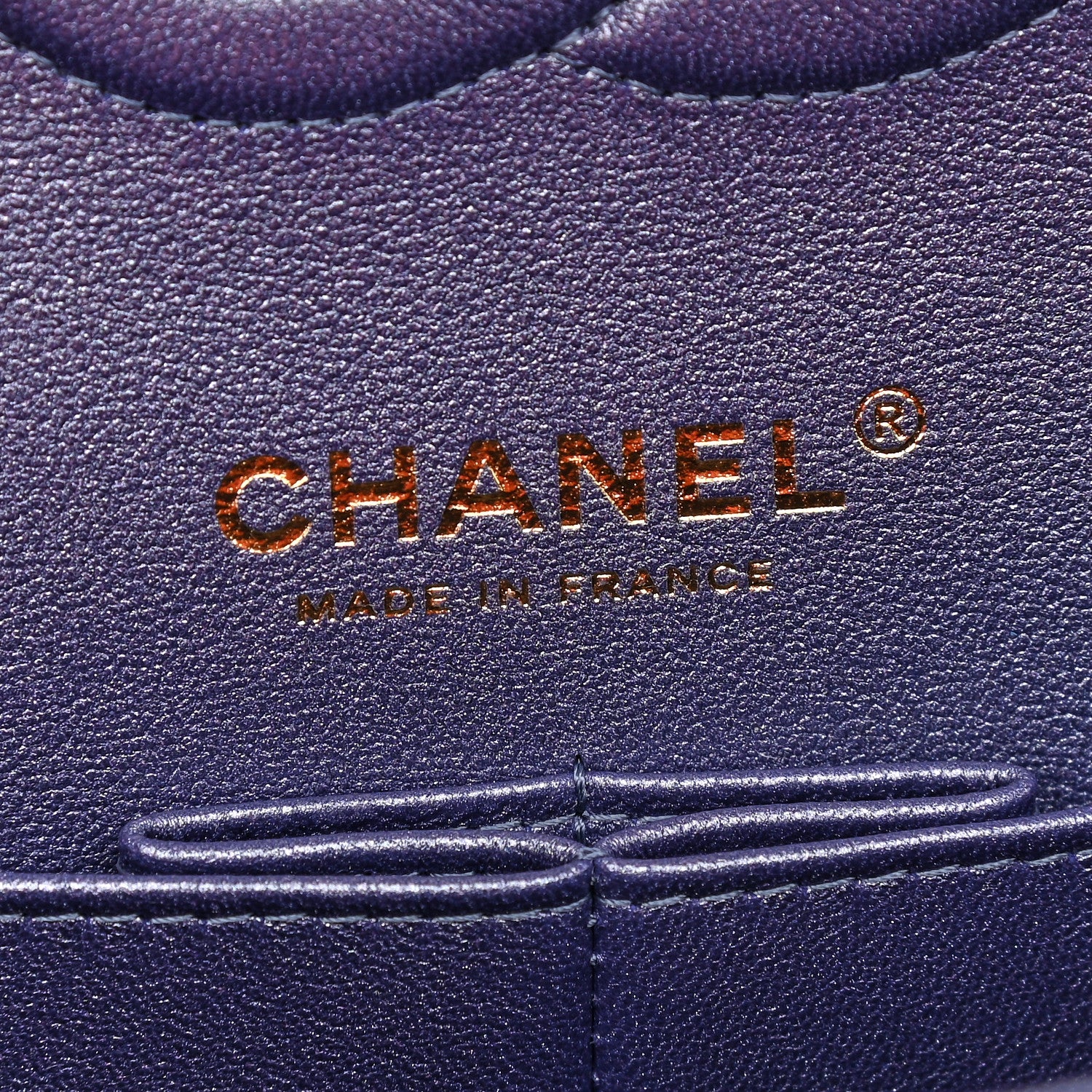 Chanel Iridescent Caviar Quilted Medium Double Flap Dark Blue 6 of 10