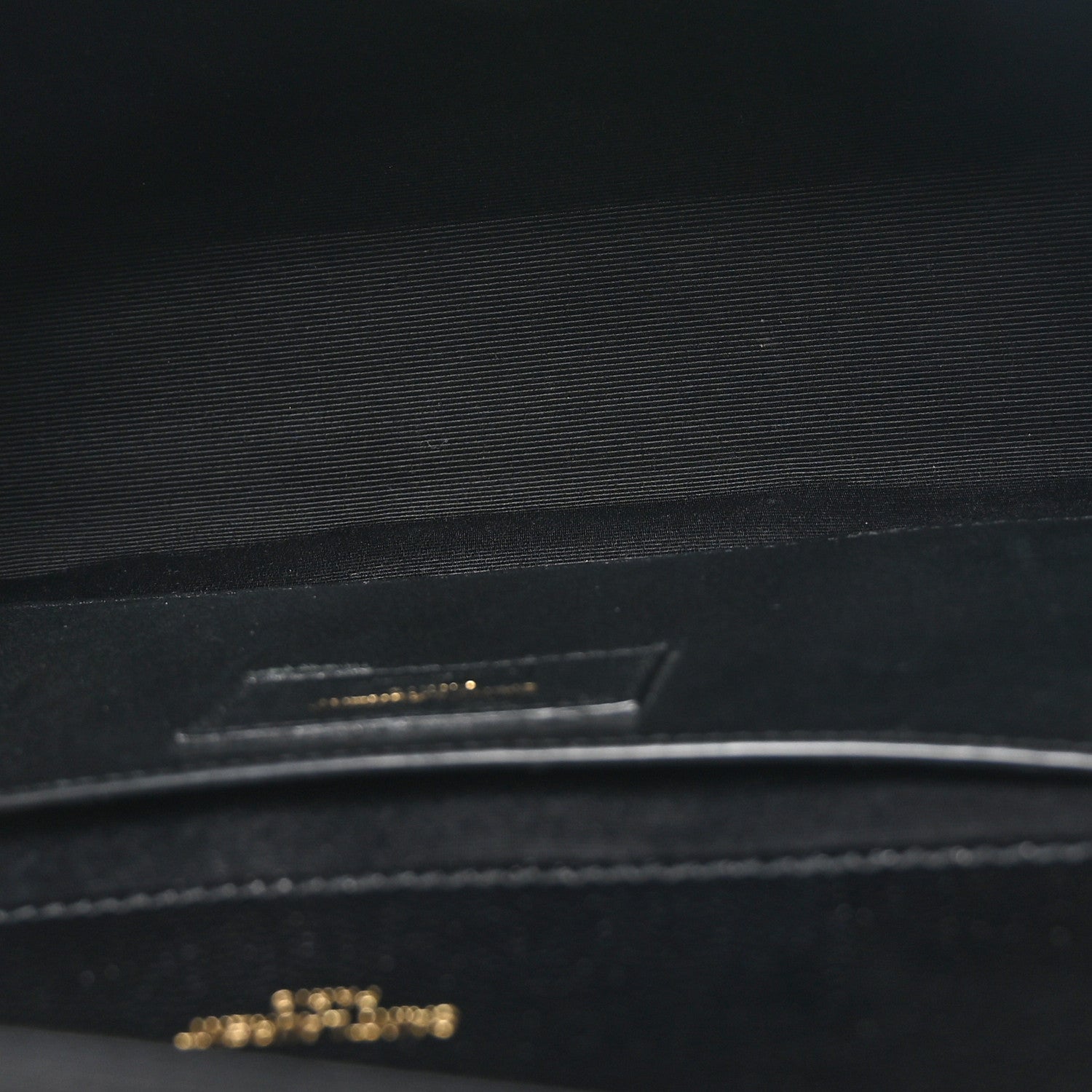 Saint Laurent Grain De Poudre Textured Mixed Matelasse Triquilt Medium Monogram Satchel Black 5 of 10