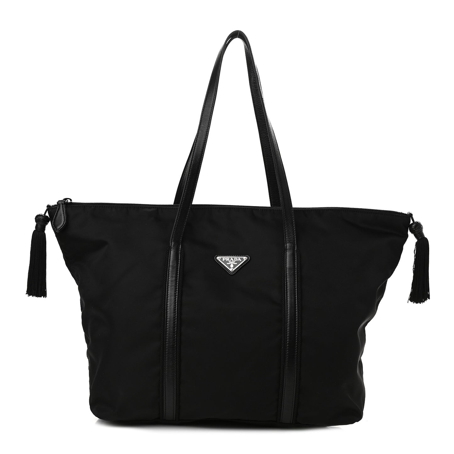 Tessuto Nylon Passama Shopping Tote Nero Black