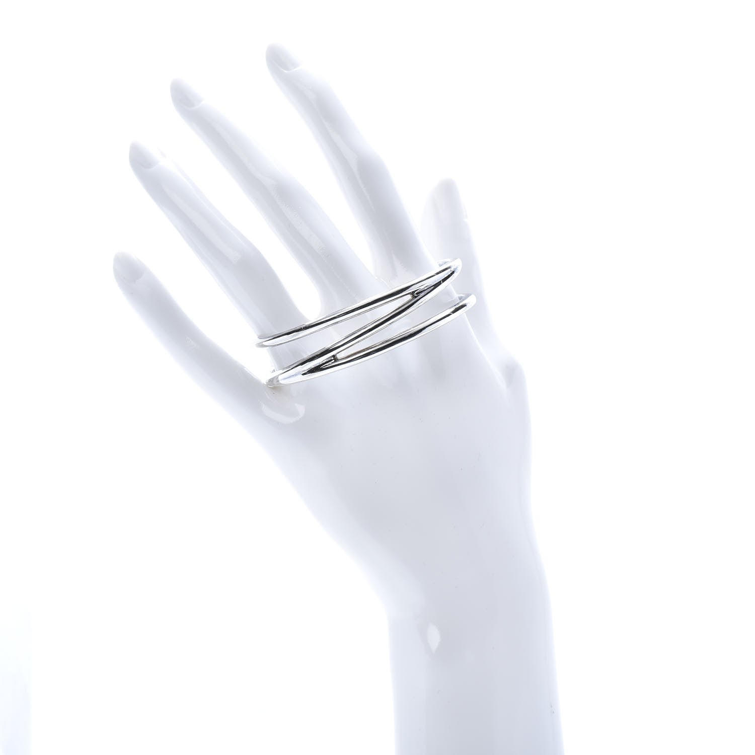 Tiffany Sterling Silver Zig Zag Cuff Bracelet 2 of 6