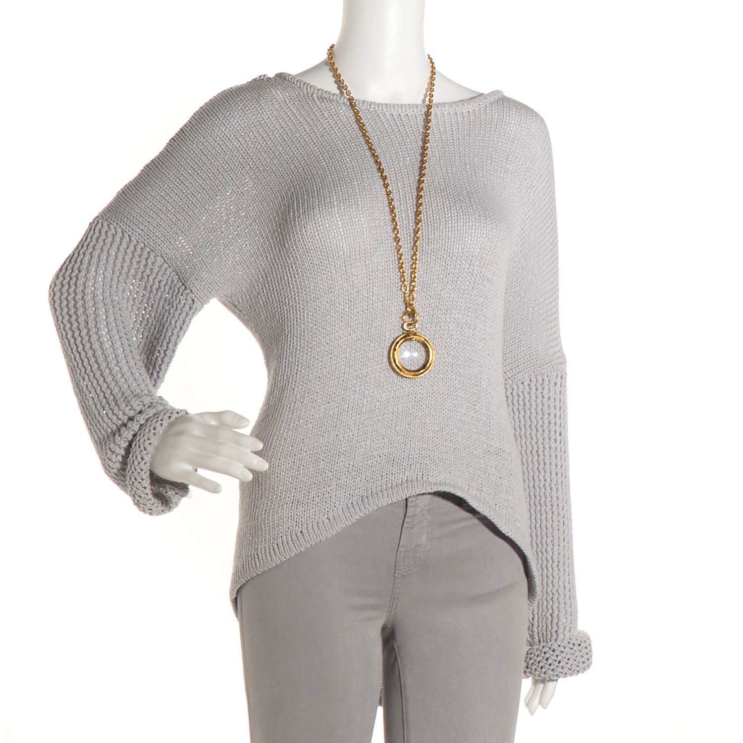 Chanel Loupe Magnifying Glass Necklace Gold 2 of 4