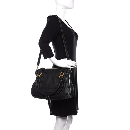 Chloe Calfskin Medium Marcie Satchel Black 2 of 11