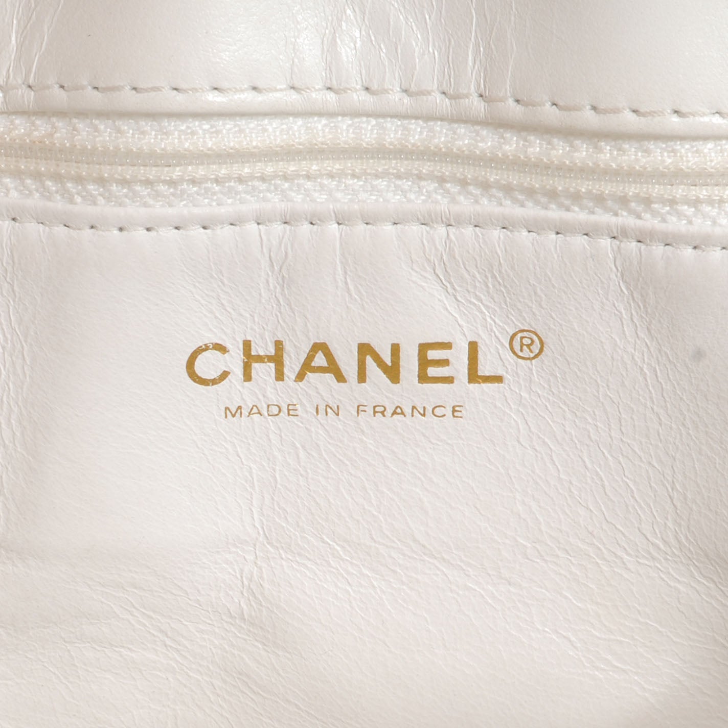 Leather CC Top Handle Bag White
