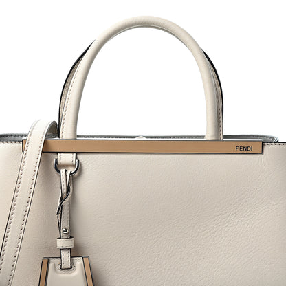 Fendi Vitello Dolce Century Petite 2Jours Tote Camelia Ghiaccio 6 of 8