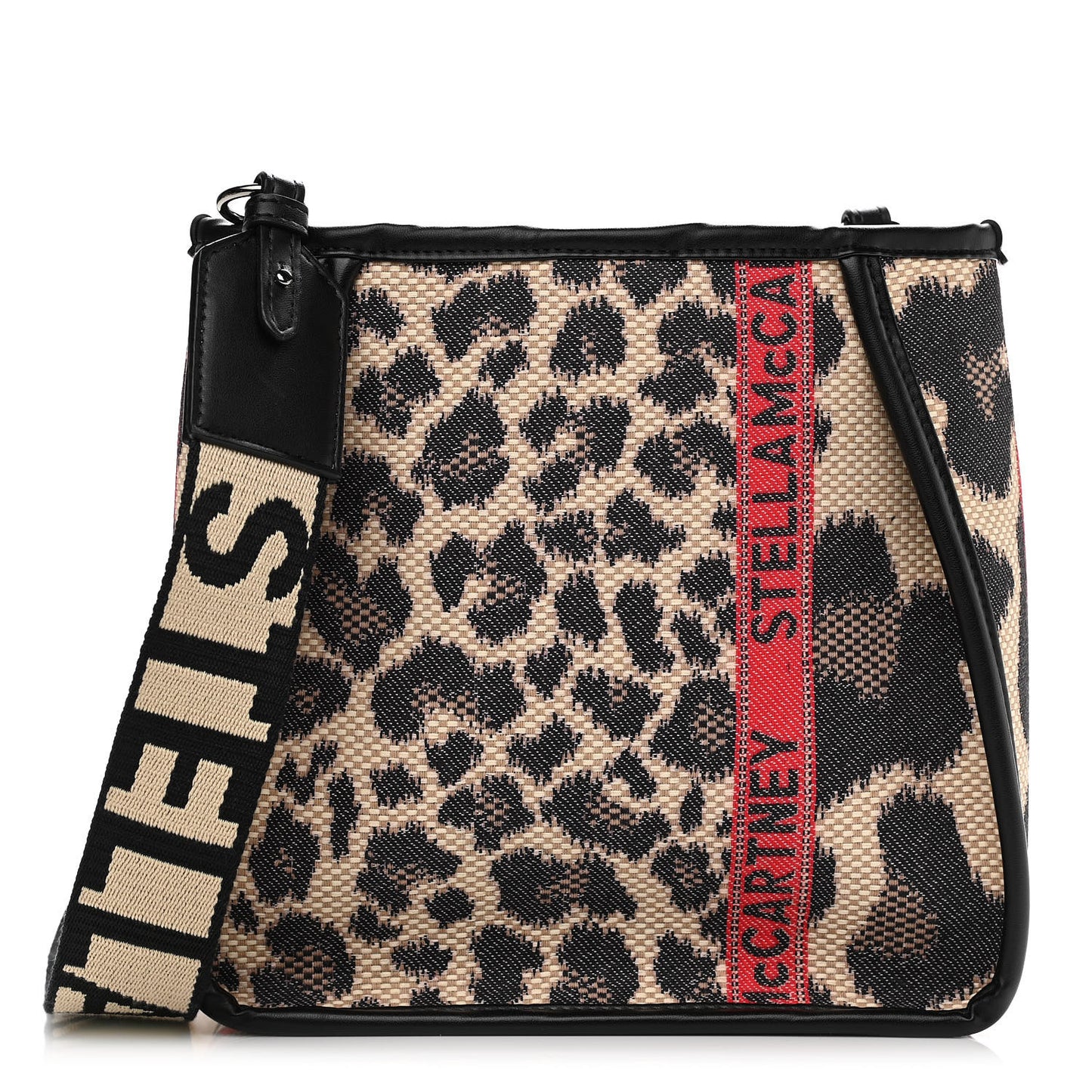 Eco Leopard Logo Mini Crossbody Black