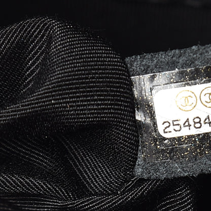 Chanel Caviar Chevron Quilted Large Puffy CC Flap Black 9 of 11