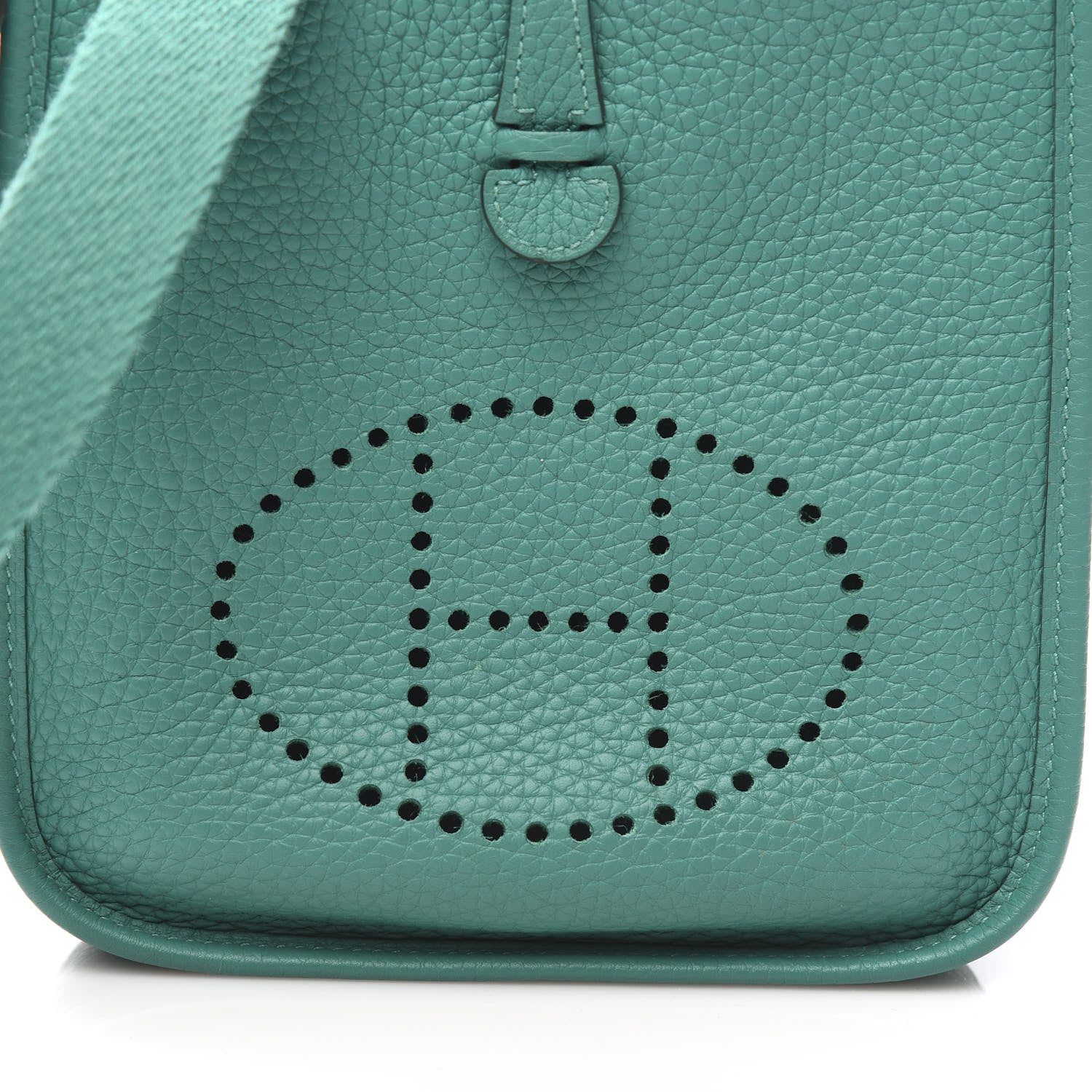 Hermes Taurillon Clemence Evelyne TPM Vert Verone 11 of 12