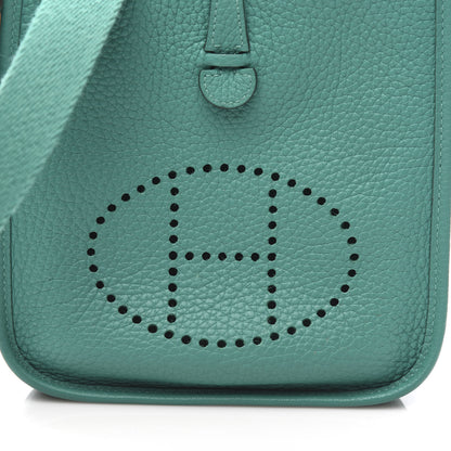 Hermes Taurillon Clemence Evelyne TPM Vert Verone 11 of 12