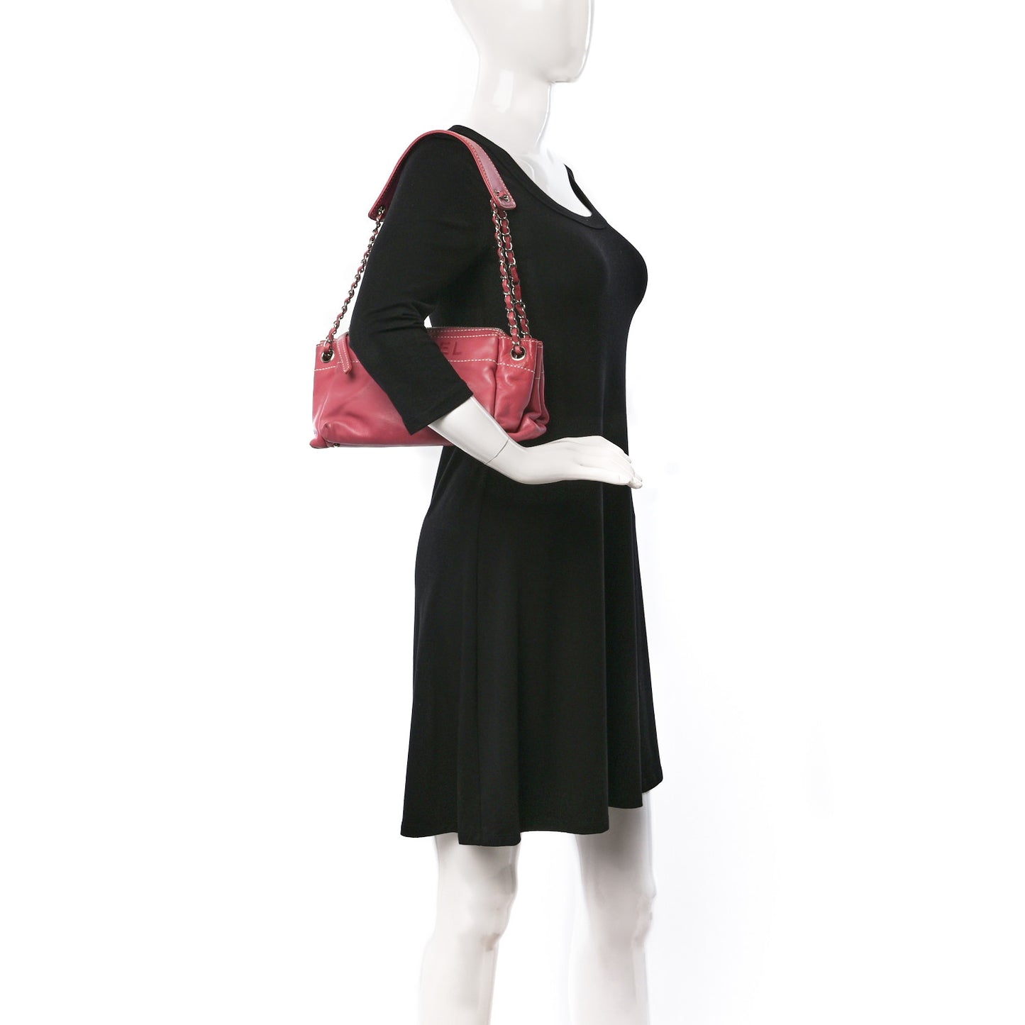 Lambskin Lax Accordion Hobo Pink