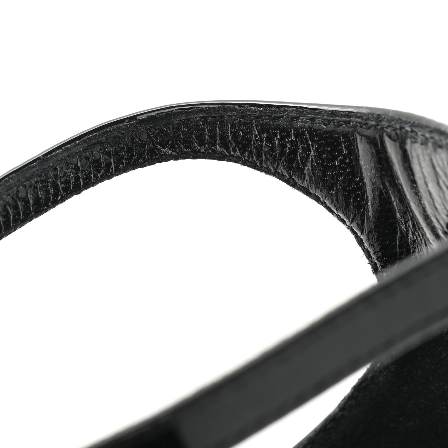 Saint Laurent Calfskin Cassandra 100 Ankle Strap Sandals 38.5 Black 8 of 13