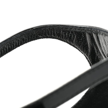 Saint Laurent Calfskin Cassandra 100 Ankle Strap Sandals 38.5 Black 8 of 13