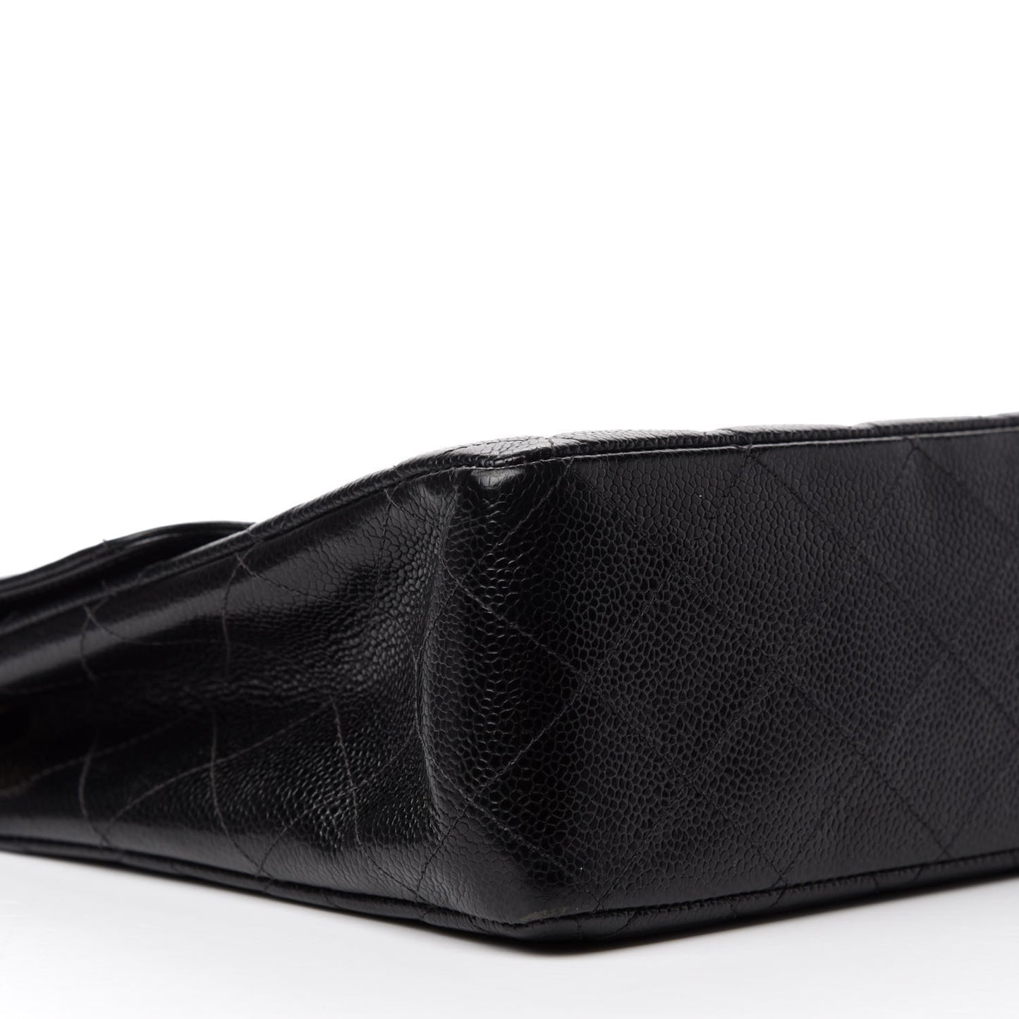 Caviar Quilted Jumbo Single Flap Black
