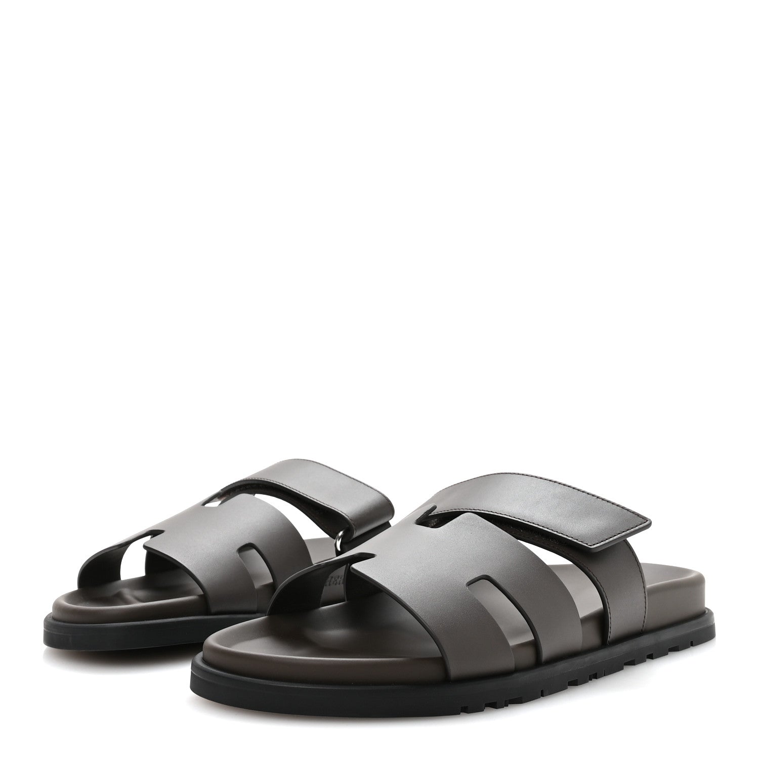 Hermes Calfskin Mens Chypre Sandals 43 Ecorce 4 of 8