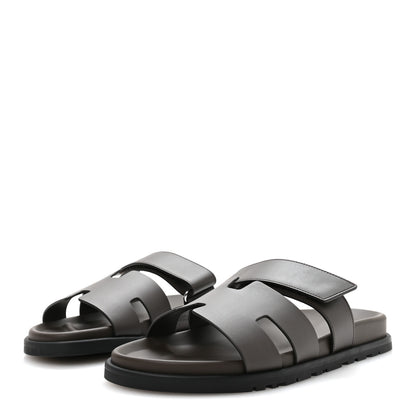 Hermes Calfskin Mens Chypre Sandals 43 Ecorce 4 of 8