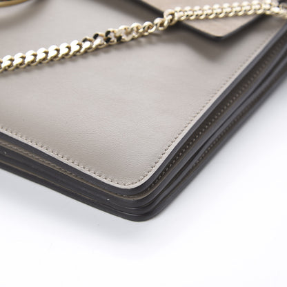 Chloe Calfskin Suede Medium Faye Shoulder Bag Motty Grey 6 of 8