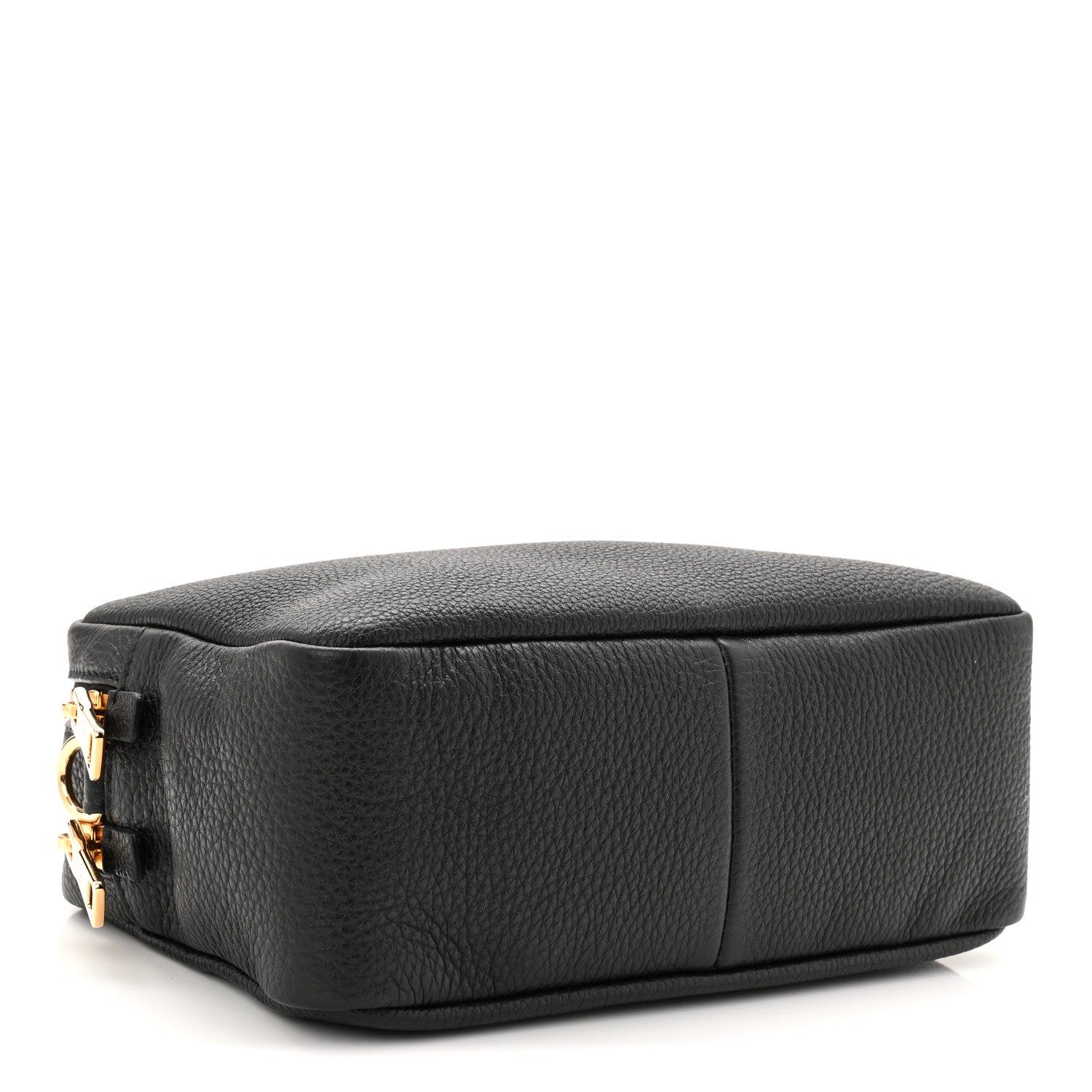 Prada Vitello Daino Soft Medium Double Zip Shoulder Bag Black 4 of 10