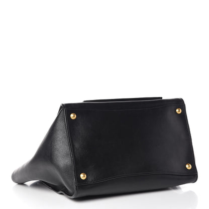 Prada Soft Calfskin Shopping Tote Black 5 of 12