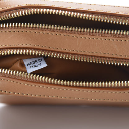 Mansur Gavriel Vegetable Tanned Calfskin Double Zip Crossbody Cammello 8 of 10