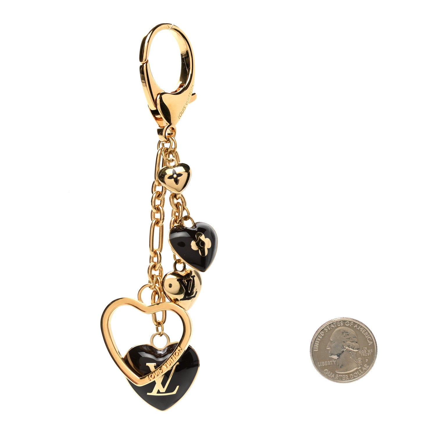 Louis Vuitton Coeurs Heart Bag Charm Key Holder Amarante 2 of 3