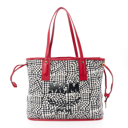 MCM Visetos Medium Liz Reversible Shopper Tote Ruby Red 3 of 20