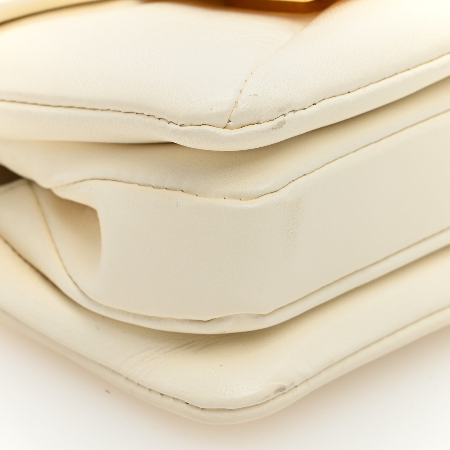 Nappa Micro One Stud Chain Bag Ivory