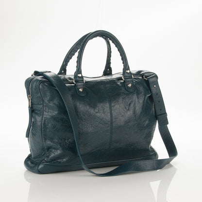 Balenciaga Agneau Classic Hardware Mens Mini Folder Strap Bag Bleu Obscur 3 of 7