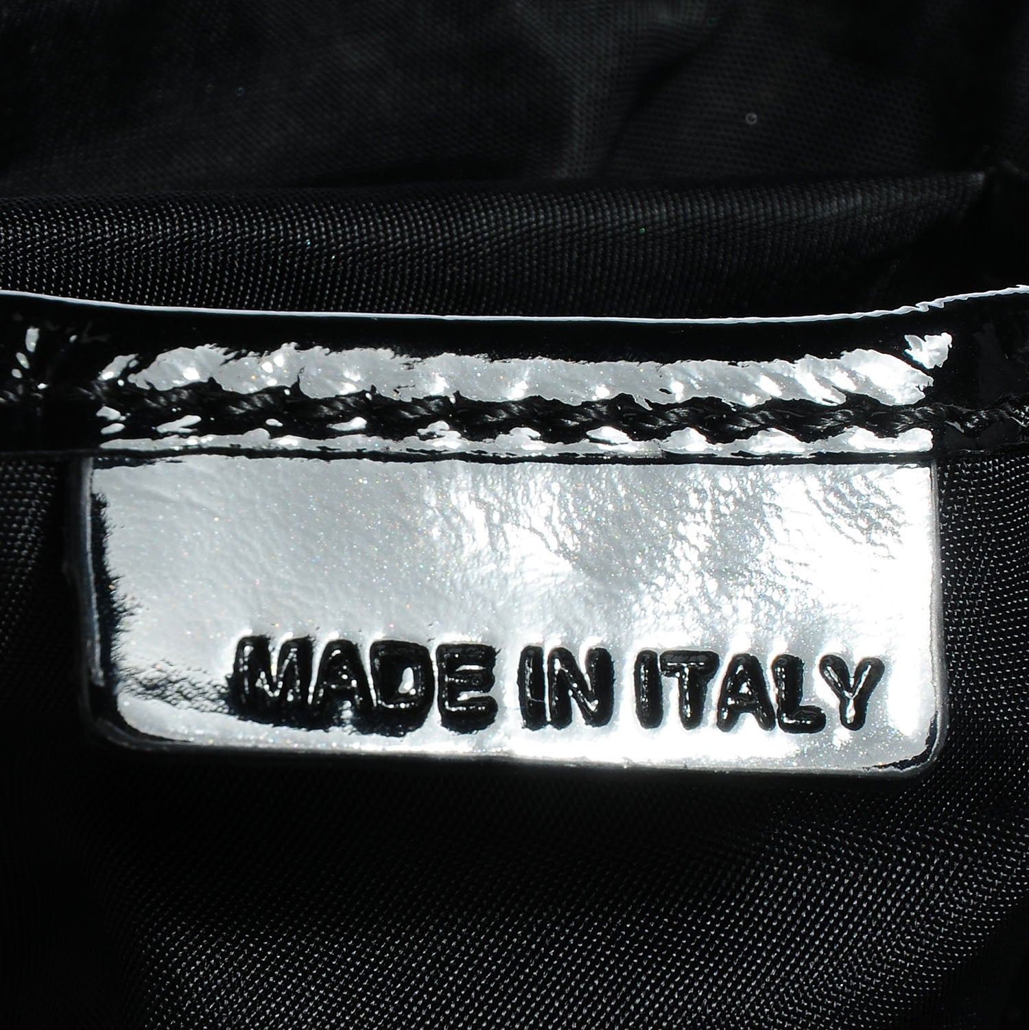 Burberry Nylon Patent Beat Check Satchel Black 7 of 9