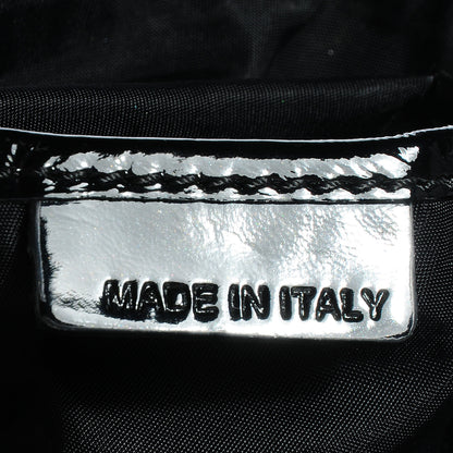 Burberry Nylon Patent Beat Check Satchel Black 7 of 9