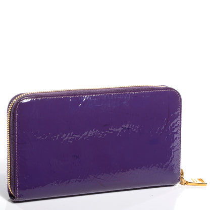 Prada Vernice Zip Around Wallet Purple Ciclamino 3 of 10