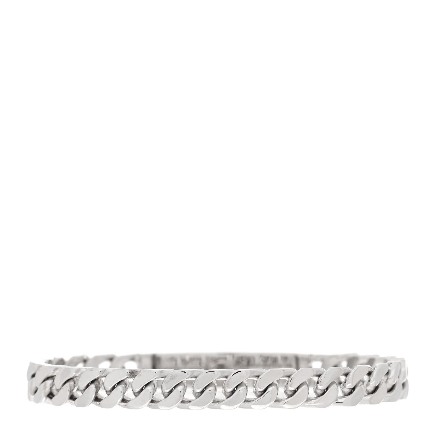 18K White Gold Diamond TPM Kelly Gourmette Bracelet SH