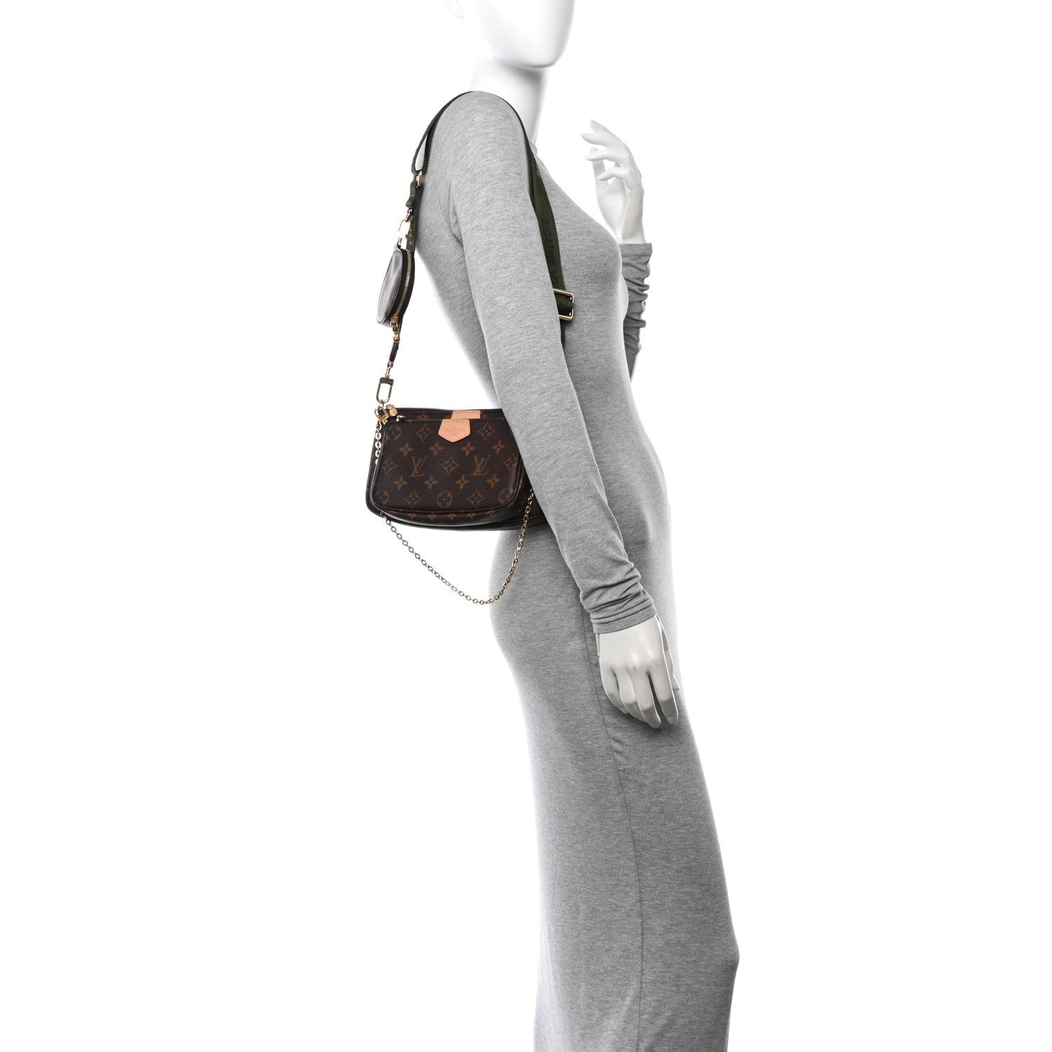 Louis Vuitton Monogram Multi Pochette Accessories Kaki 2 of 11