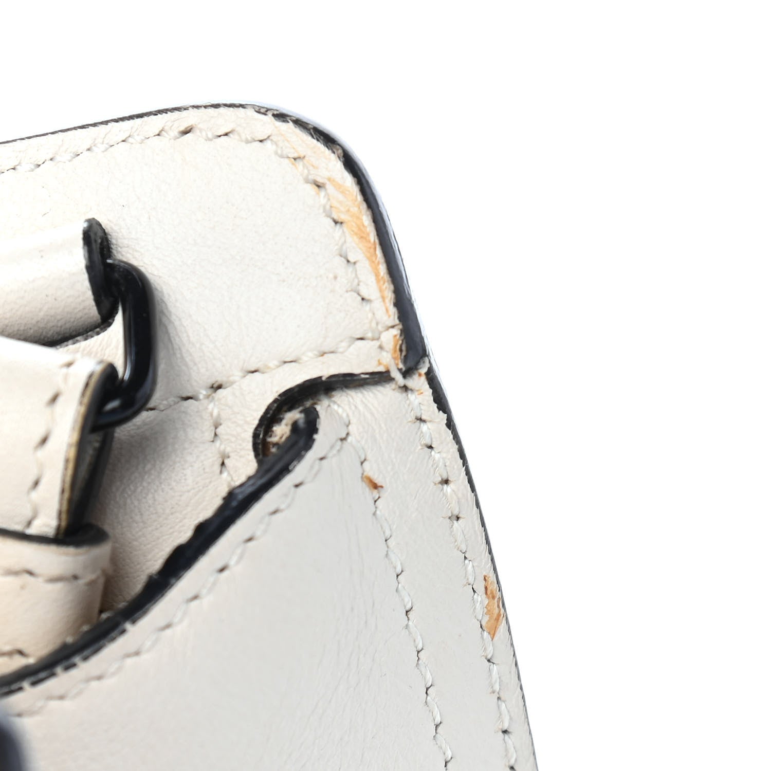Saint Laurent Smooth Calfskin Small Cabas Monogram White 12 of 15