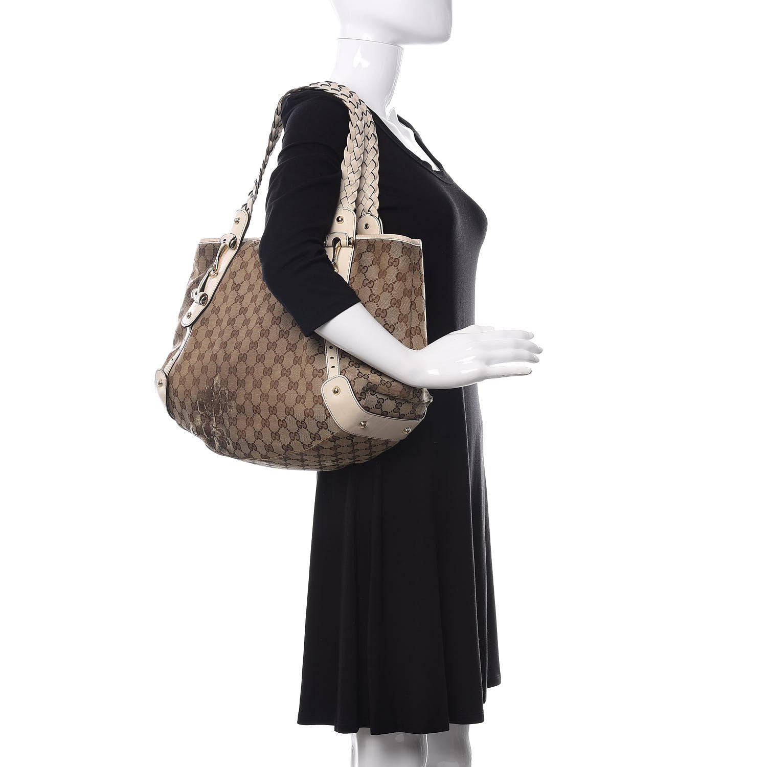 Gucci Monogram Medium Pelham Shoulder Bag Off White 2 of 12
