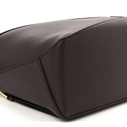 Loewe Soft Grained Calfskin Small Puzzle Edge Bag Dark Chestnut 11 of 11