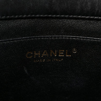 Chanel Lambskin Quilted Clutch With Chain Flap Black 6 of 11