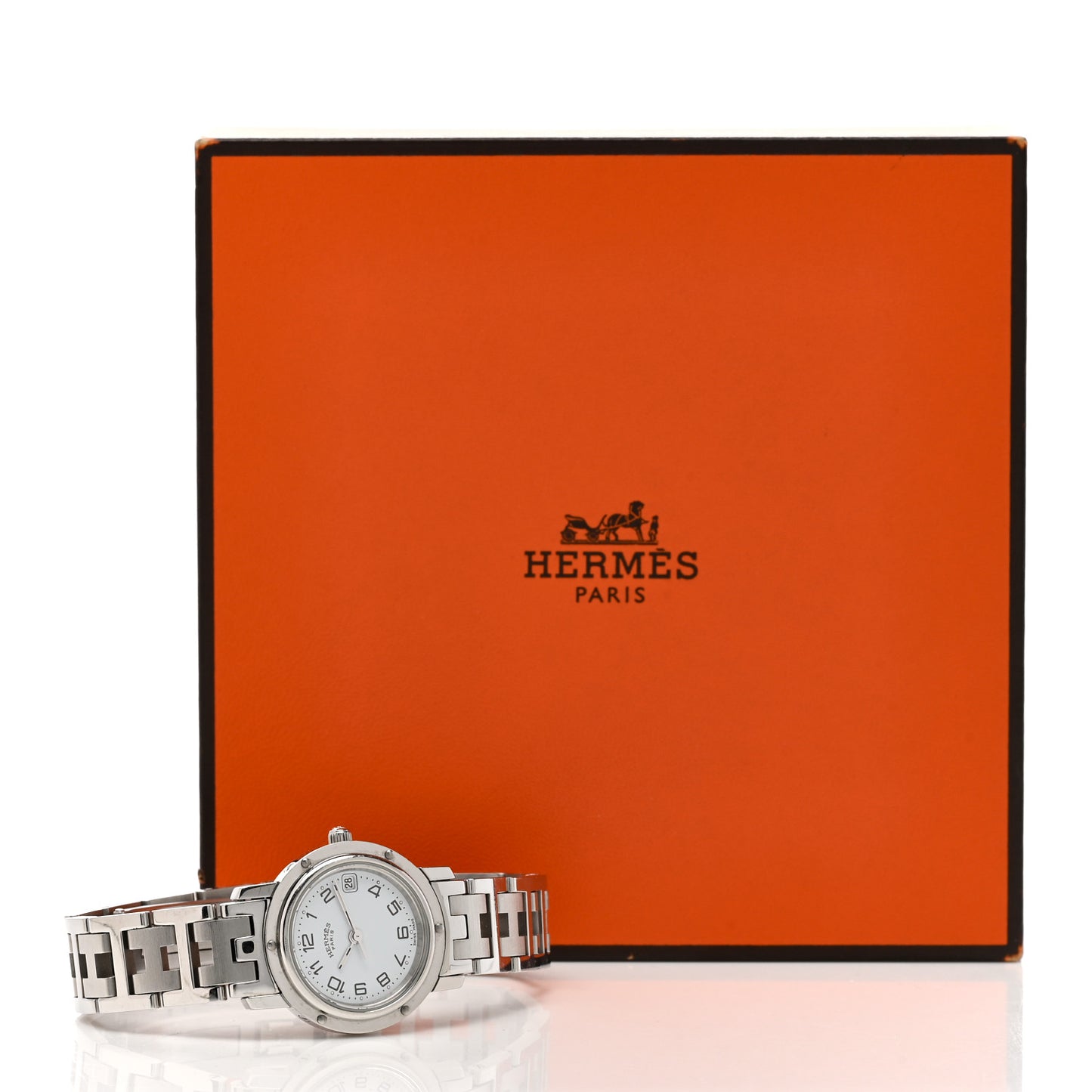 Stainless Steel 24mm Clipper Quartz Watch White