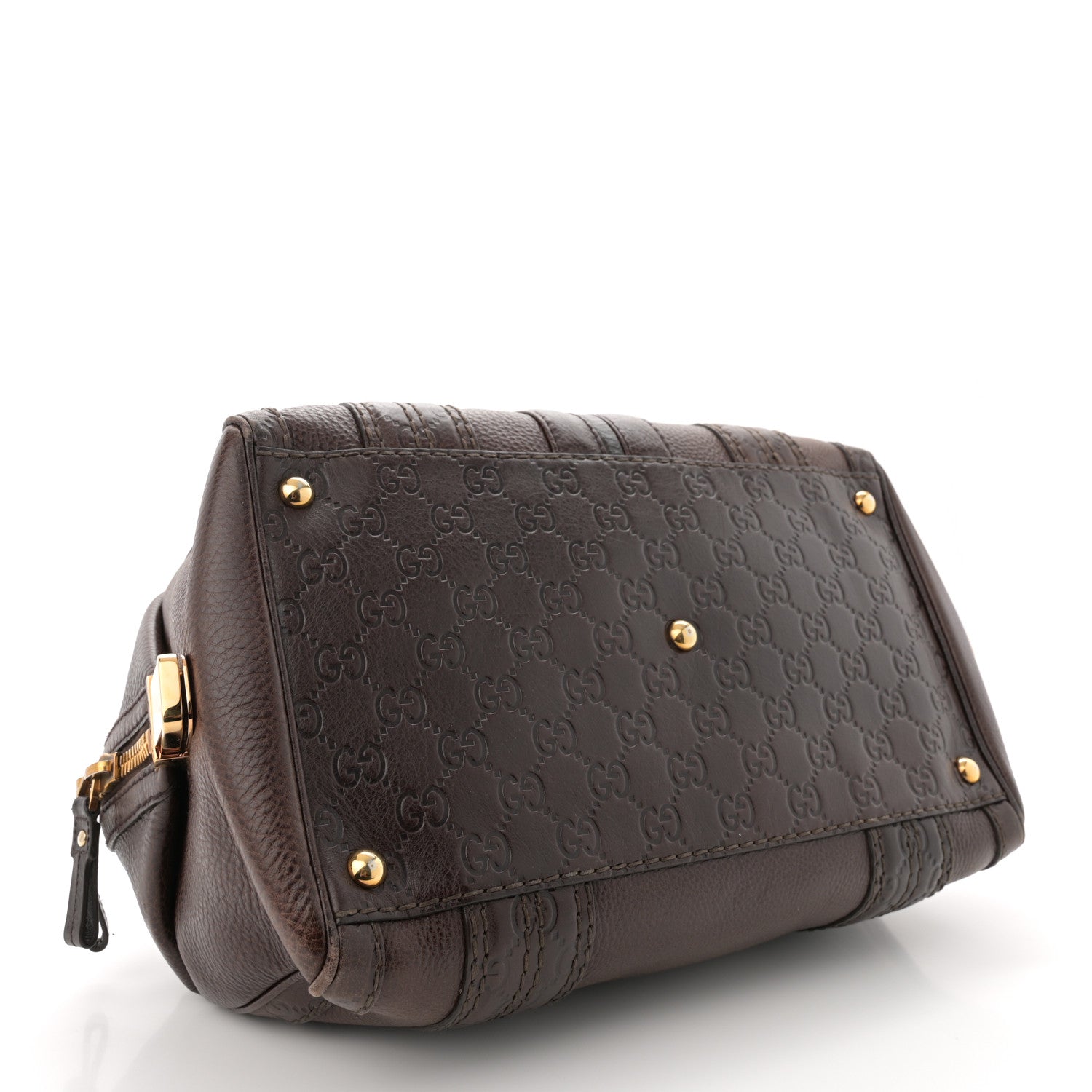 Gucci Guccissima Aviatrix Medium Boston Chocolate 4 of 13
