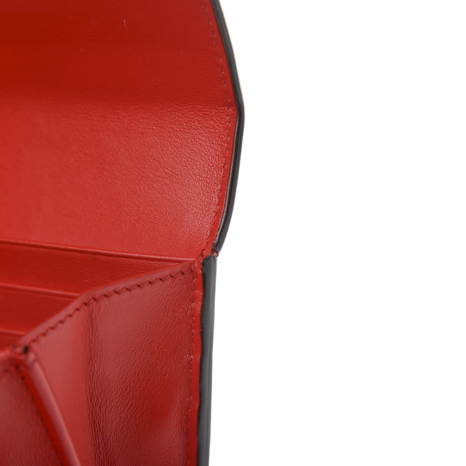 Fendi Vitello Liberty Century Lucido By The Way Continental Wallet Rosso 10 of 14